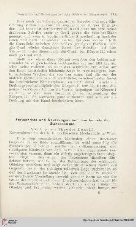 18: Fortschritte und Neuerungen auf dem Gebiete der Stereoskopie