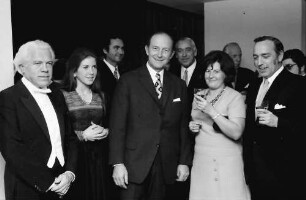 Freiburg: Kongresshaus Freiburg; Karl Münchinger, Tochter Filbinger Ministerpräsident Filbinger, Frau Fürst, Dr. Simon