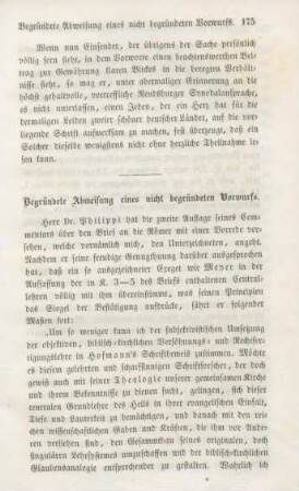 175-192 Begründete Abweisung eines nicht begründeten Vorwurfs