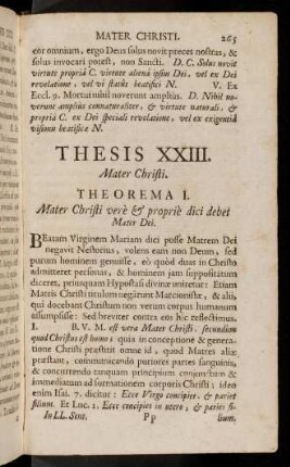 265-278, Thesis XXIII