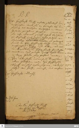 Brief von [August Hermann Francke] an Moritz Wilhelm von Sachsen-Merseburg.