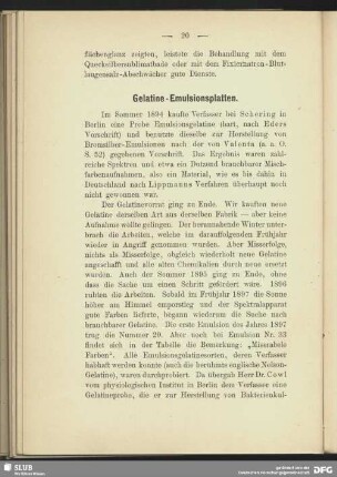 Gelatine-Emulsionsplatten