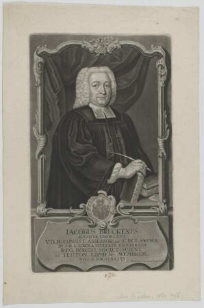 Bildnis des Jacobus Bruckerus