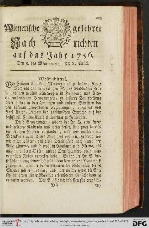 Den 8. des Weinmonats. XXIX. Stück