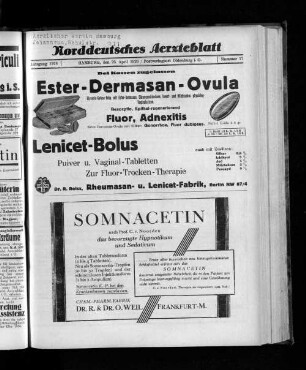 Jahrgang 1926, Hamburg, den 25. April 1926, Nummer 17
