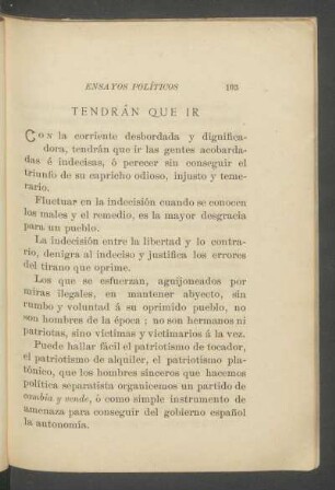 Tendrán que ir