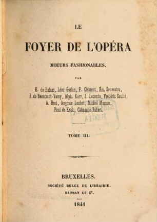 Le Foyer de l'opéra, moeurs fashionables, 3