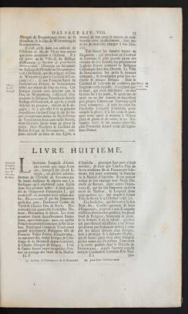 Livre Huitieme