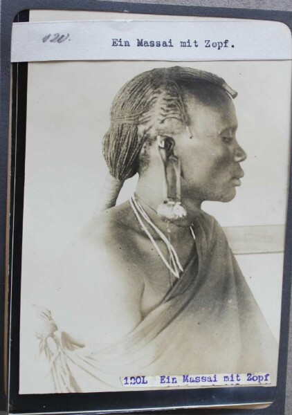 A Maasai with a plait