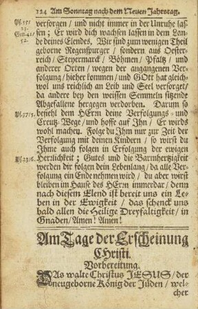 Am Tage der Erscheinung Christi.