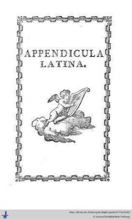 Appendicula Latina.