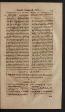 Decisio CLXXXII.