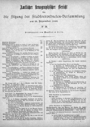 No. 38, 15. Dezember 1892