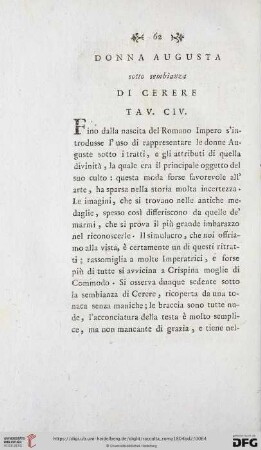 Di Cerere Tav. CIV
