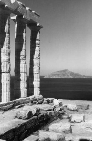 Poseidon Tempel, Kap Sounion, Griechenland, aus der Serie 'Die Welt des Tabaks'