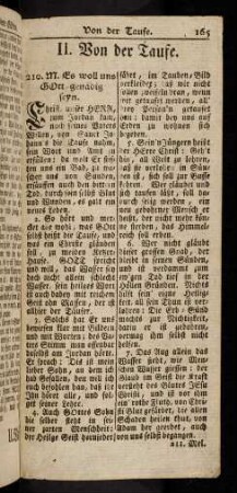 165-169, Von der Taufe