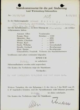 Patzig, Eduard