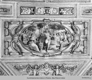 Deckendekoration : Apoll im Kreise der Musen