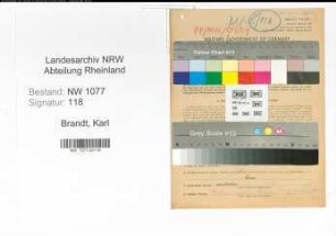 Entnazifizierung Karl Brandt , geb. 24.06.1889 (Polizist)