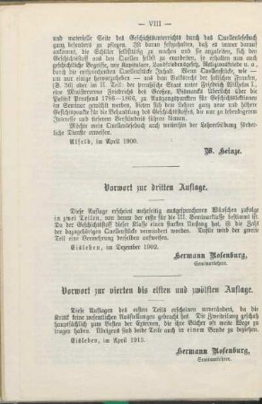 Vorwort zur vierten bis elften und zwölften Auflage.