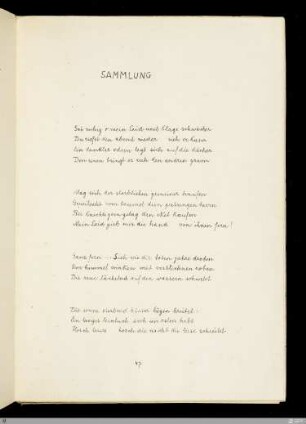 Sammlung