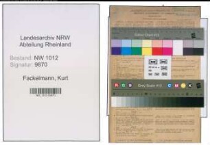 Entnazifizierung Kurt Fackelmann , geb. 19.10.1918 (Maschinenbaumeister)