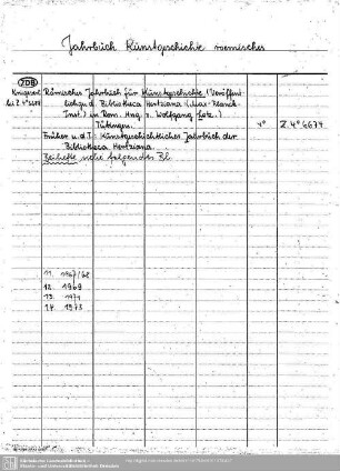 Jahrbuch Kunstgeschichte
