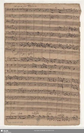 O was empfind' ich heute. Excerpts - Mus.2477-F-508 : S, orch, bc