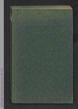 Frauenkalender für 1914 : Jahrbuch des Deutsch-Evangelischen Frauenbundes