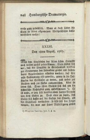 XXXII. Den 18ten August, 1767