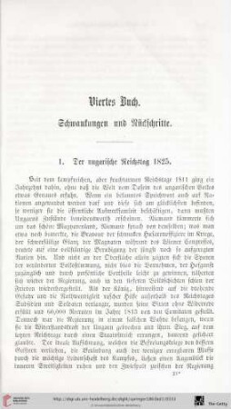 Viertes Buch: Schwankungen und Rückschritte