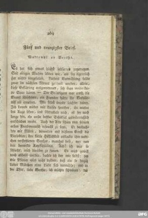 Fünf und neunzigster Brief. Wattewyl an Bertha.