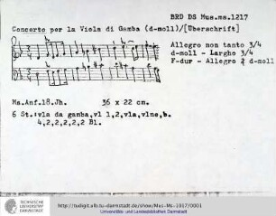 Konzert d-moll