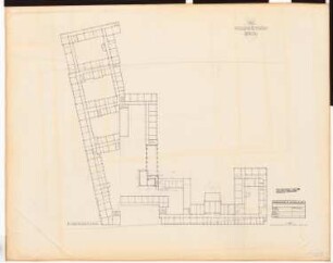 Reichsluftfahrtministerium, Berlin (Vorgängerbauten): ehemaliges Kriegsministerium: Gesamtkomplex: Grundriss 2. OG 1:250