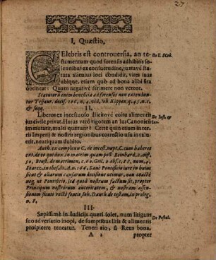 Semicenturia Quaestionum miscellanearum, ex Iuris Civilis, Canonici, Feudalis & Saxonici varijs capitibus delibata
