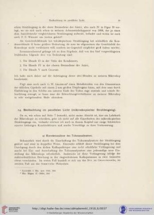 14. Beobachtung im parallelen Licht (mikroskopischer Strahlengang)