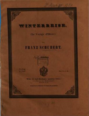 Winterreise, 1