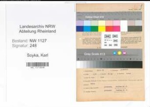 Entnazifizierung Karl Soyka , geb. 29.05.1909 (Werkzeugschlosser)