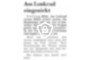 Am Lenkrad eingenickt
