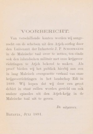 Voorbericht