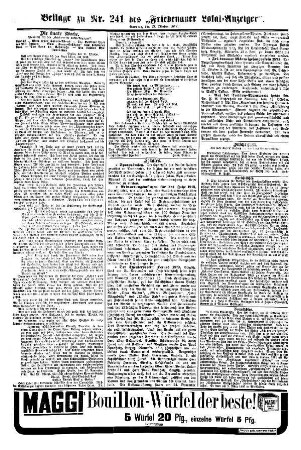 Beilage zu Nr. 241