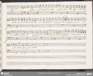 Recitativo: Cara quel tuo bel canto