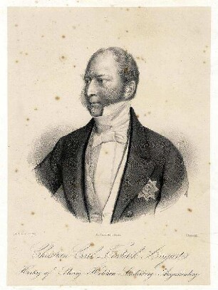 Bildnis von Christian August (1798-1869), Herzog von Schleswig-Holstein-Sonderburg-Augustenburg