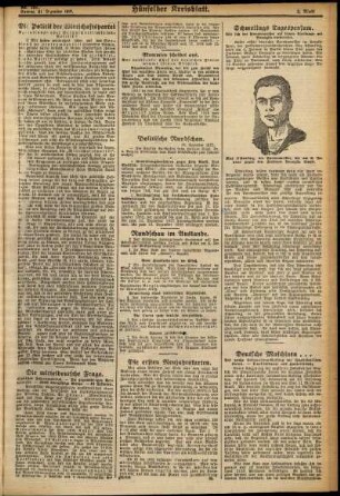 Dritte Ausgabe vom Samstag, den 31. Dezember 1927.