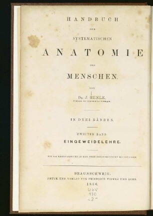 Handbuch der Eingeweidelehre des Menschen : mit 644 mehrfarbigen in den Text eingedruckten Holzstichen