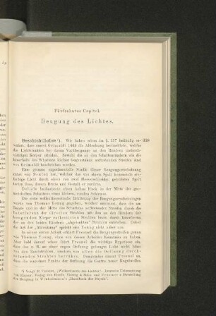 Fünfzehntes Capitel. Beugung des Lichtes.