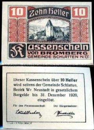 Bromberg, Niederösterreich 10 Heller