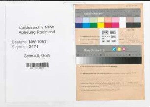 Entnazifizierung Gerti Schmidt , geb. 29.04.1905 ()