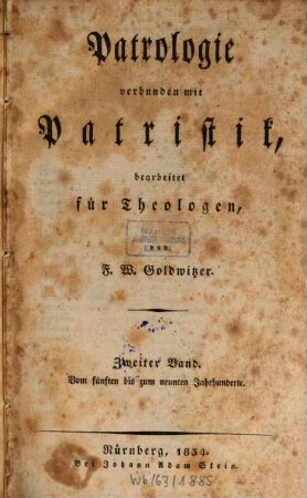Patrologie verbunden mit Patristik, 2. Vom fünften bis zum neunten Jahrhunderte