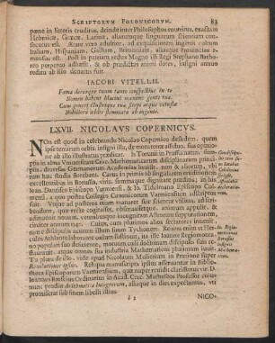LXVII. Nicolaus Copernicus